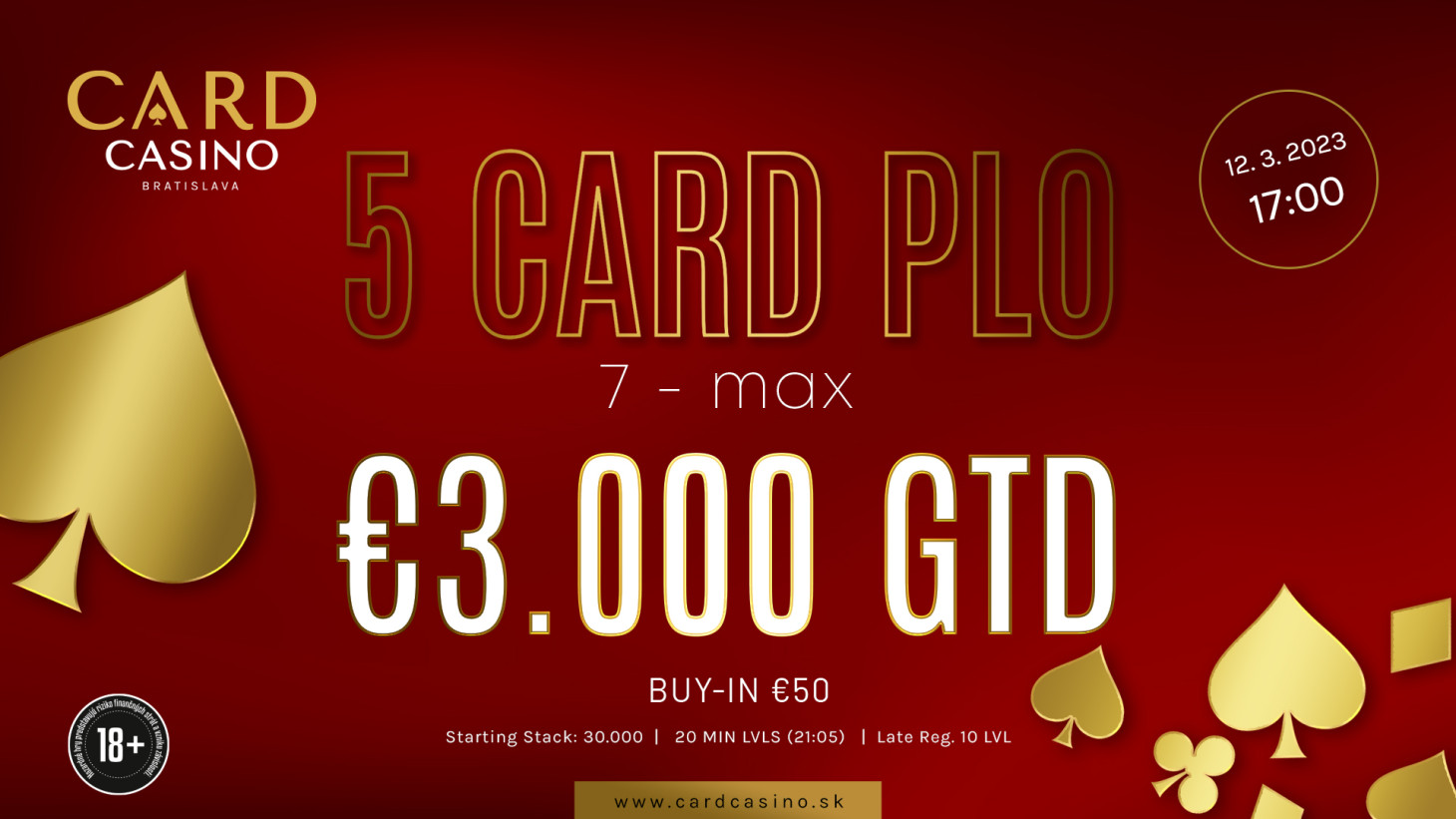 Víkend skvelých garantov ponúka turnaje o 63.000€!