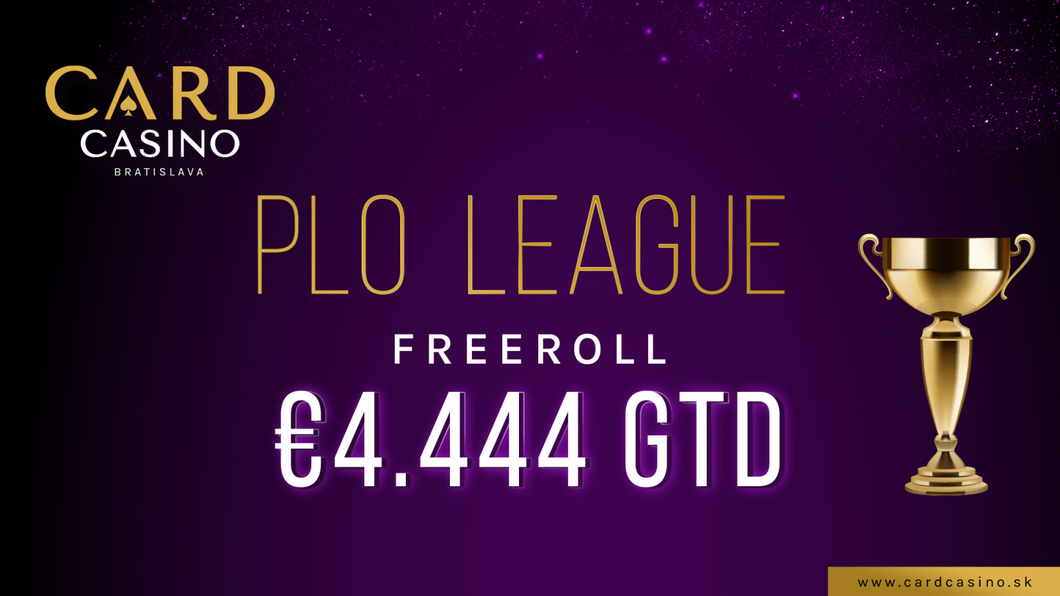 Obľúbená PLO liga je späť. Čakajú vás turnaje i Freeroll o 4.444€!