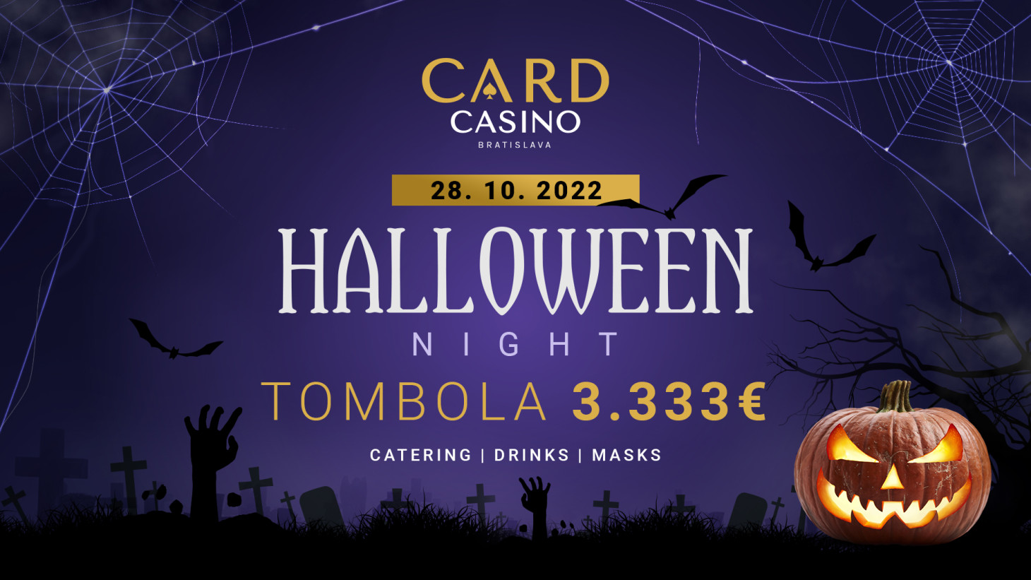 Zábava i skvelé výhry. To je Halloween night v Card Casino