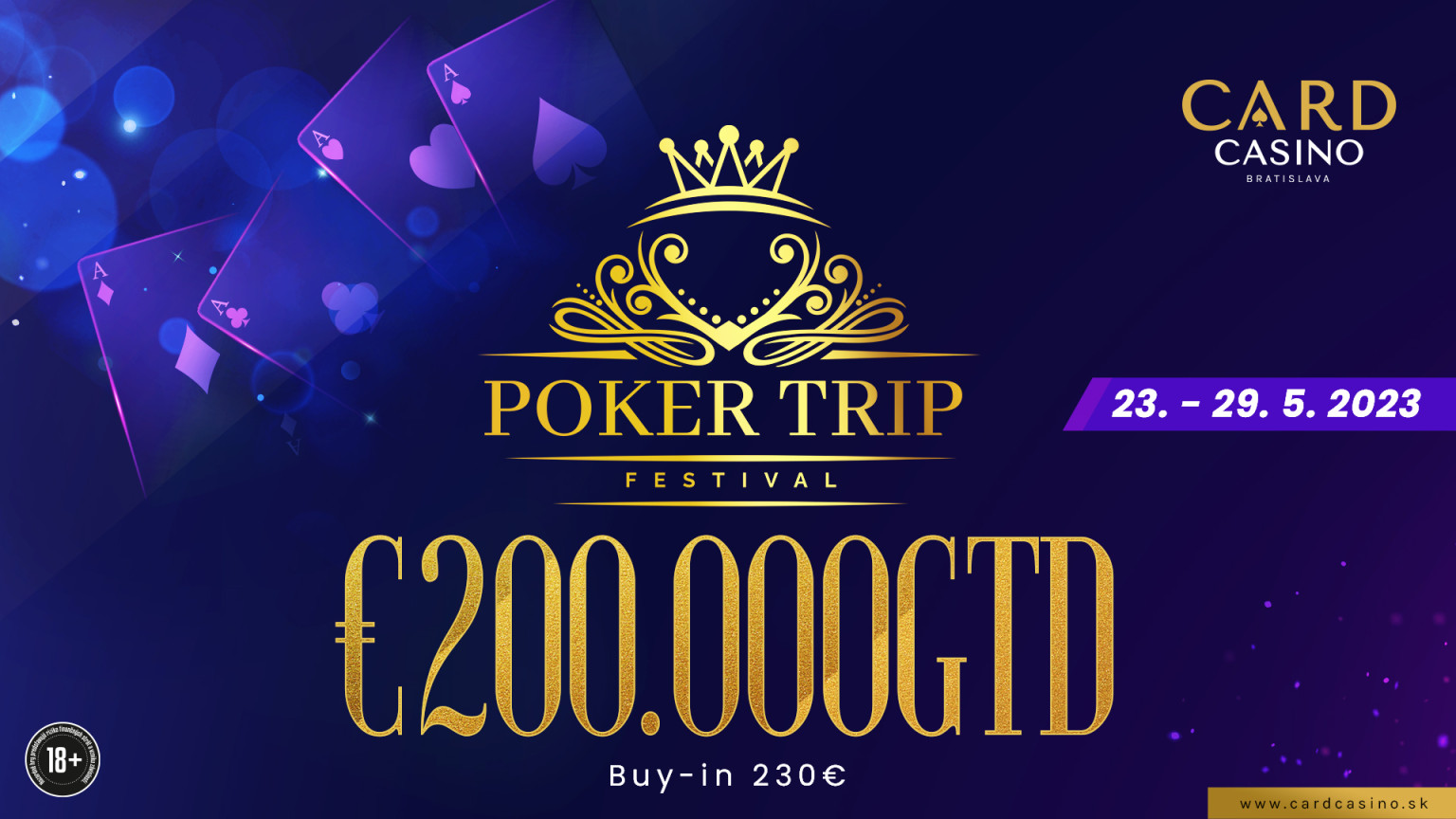 Croatia in Card Casino. The €200,000 GTD Poker Trip Festival will take place in May!