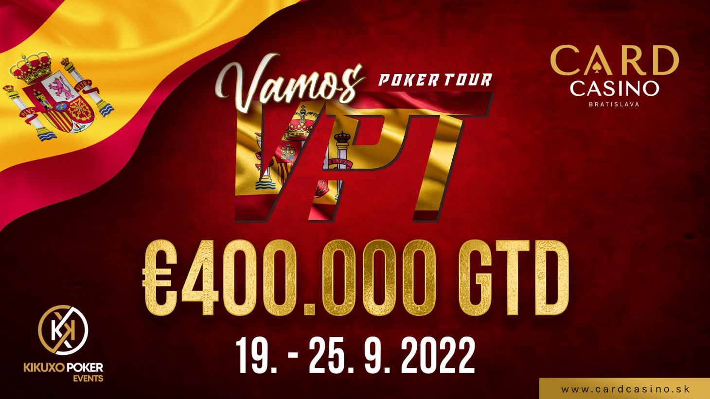 Vamos zum Pokern! VPT kommt nach Bratislava mit €400.000 GTD