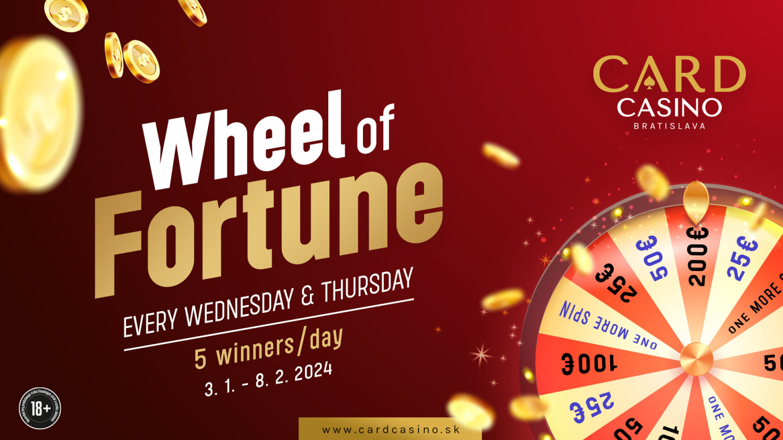 Also in January, the Wheel of Fortune is spinning. Beautiful prizes await you