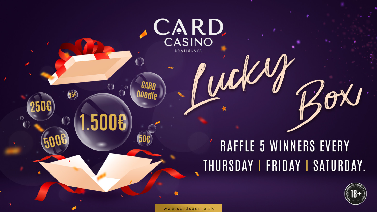 August will be enriched by an extra MYSTERY LUCKY BOX draw