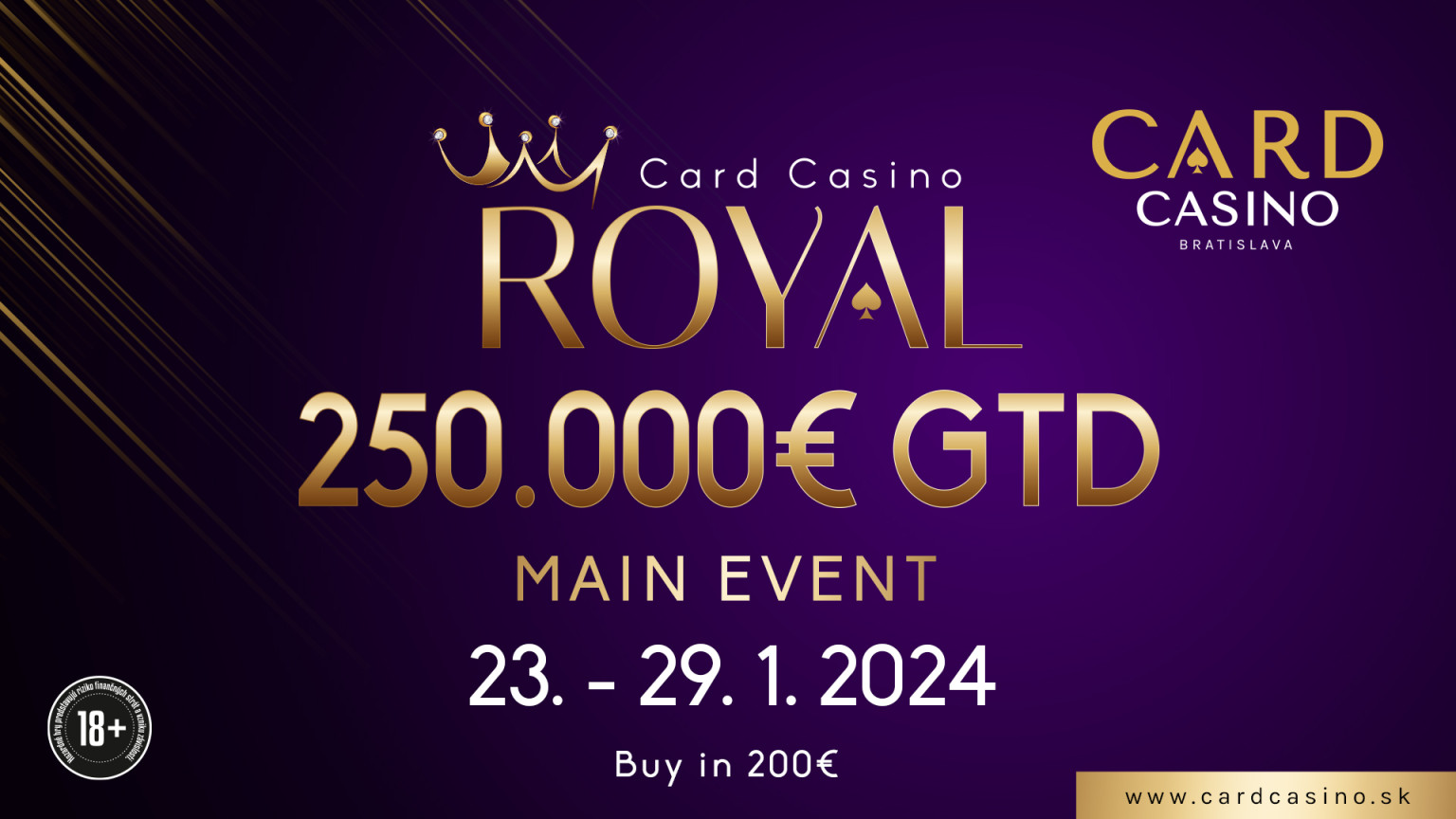 Royal start to 2024. €250,000 Royal takes place in January