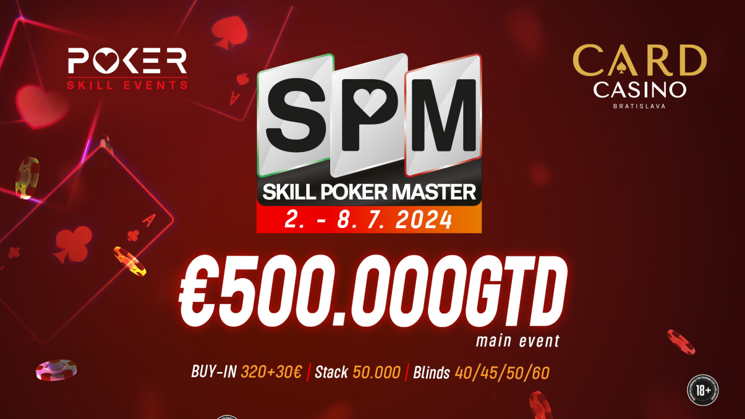 Das Skill Poker Masters Festival kommt nach Cardo mit einem €500.000 GTD Main event!