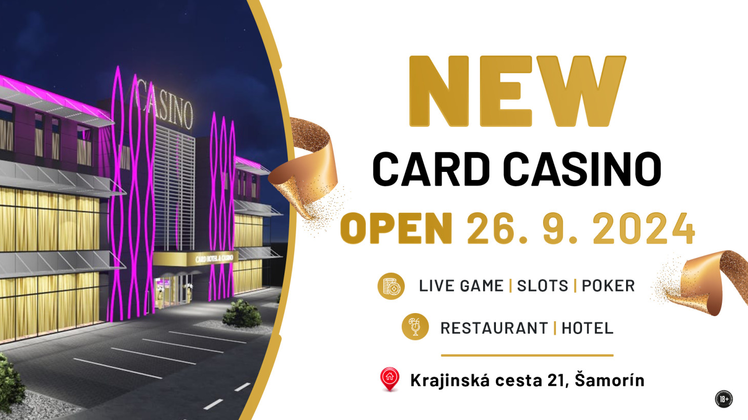 In September we are opening a new Card Casino in Šamorín!