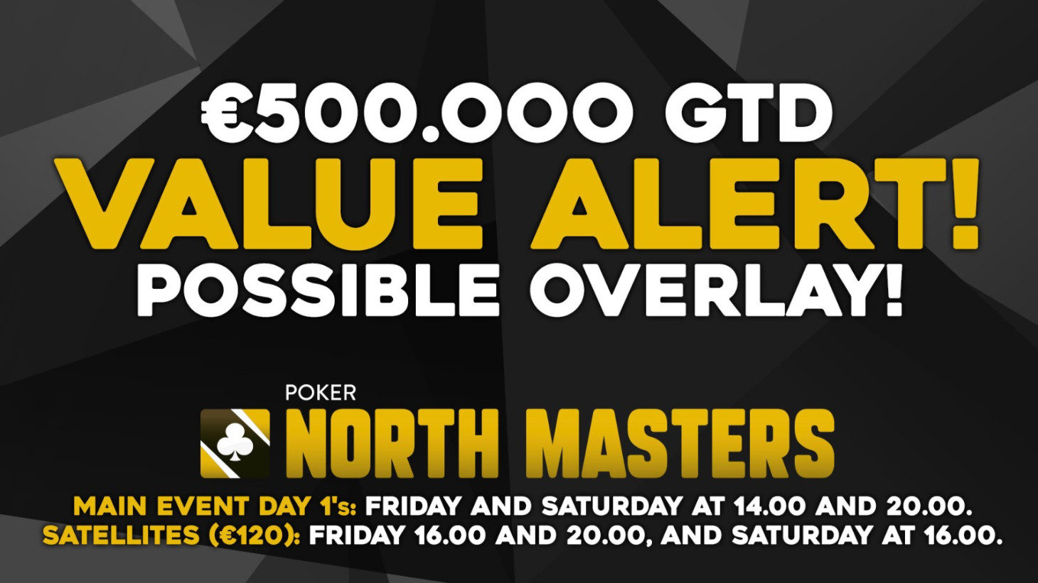 Nórsky turnaj s 500.000€ GTD čakajú posledné dva flighty. Hrozí overlay?!