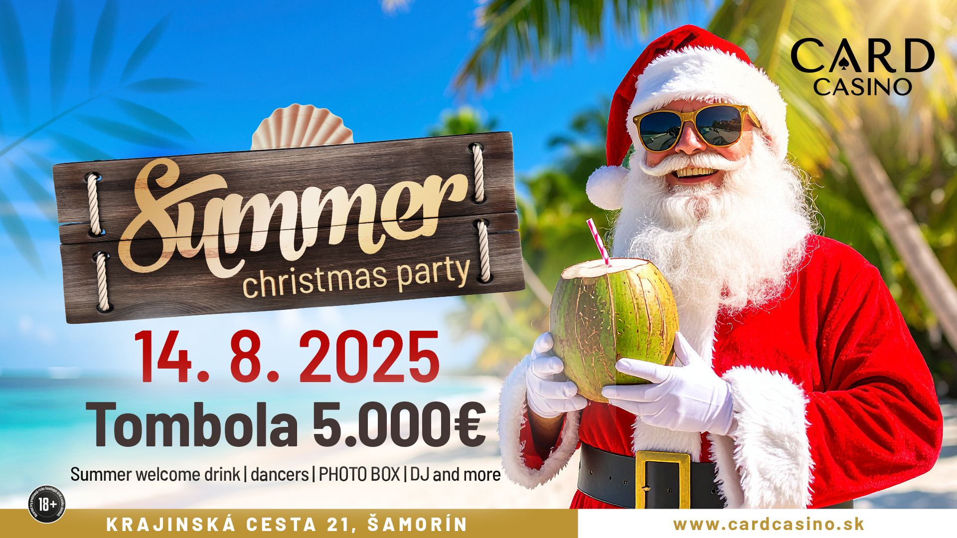 Chystá sa úlet roka. Pripravte sa na Summer Christmas Party