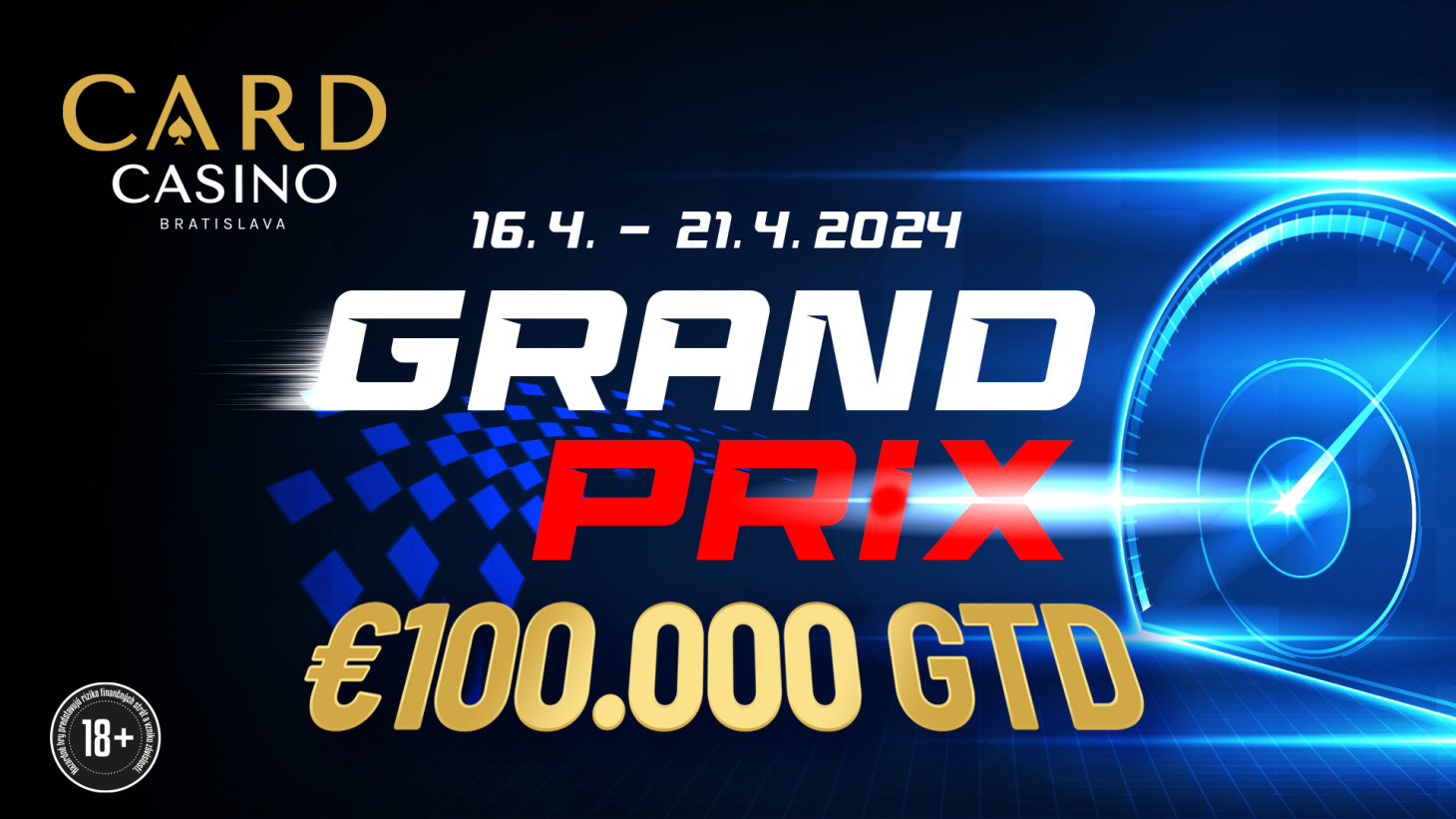 Die WPT ist vorbei und der Grand Prix beginnt. 100.000 € GTD-Turnier