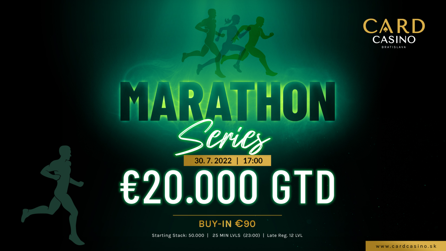 Die Marathon Series wird am Samstag mit dem €20.000 GTD fortgesetzt.