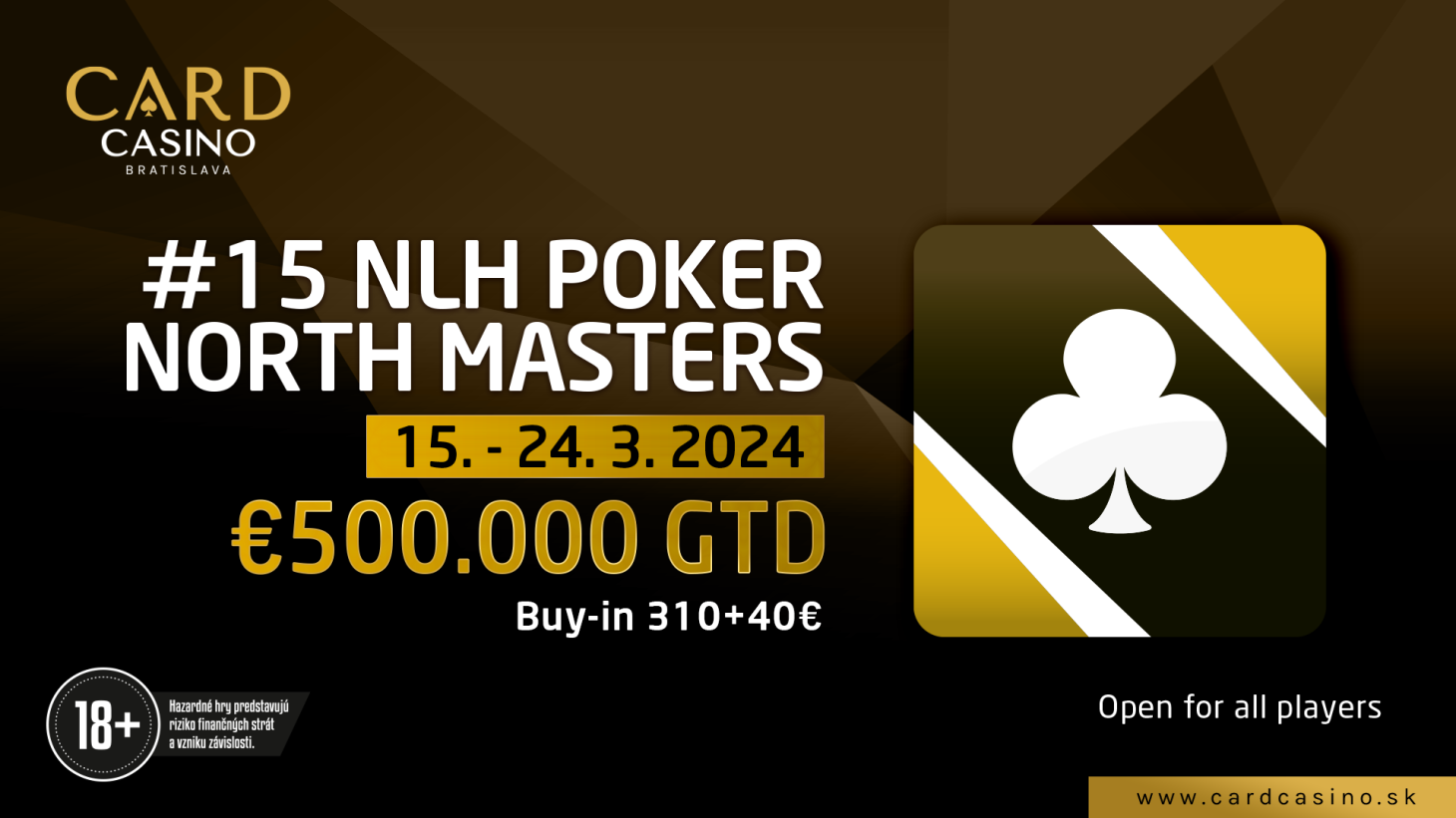 LIVESTREAM: Poker North Masters 500.000€ GTD