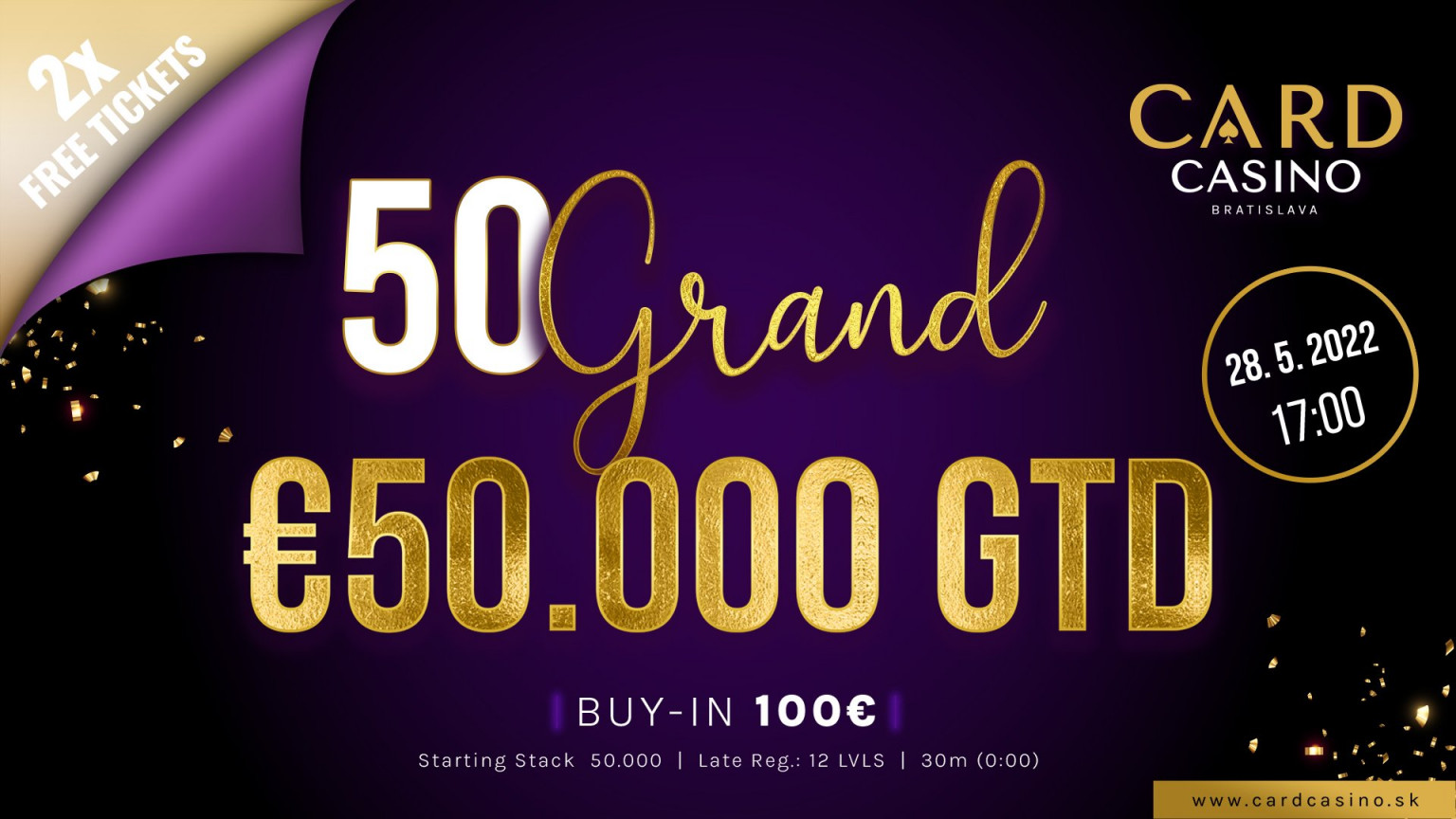 Everyone needs to be here! Get ready for a one-day race with €50,000 GTD. GIWEAVAY on Facebook