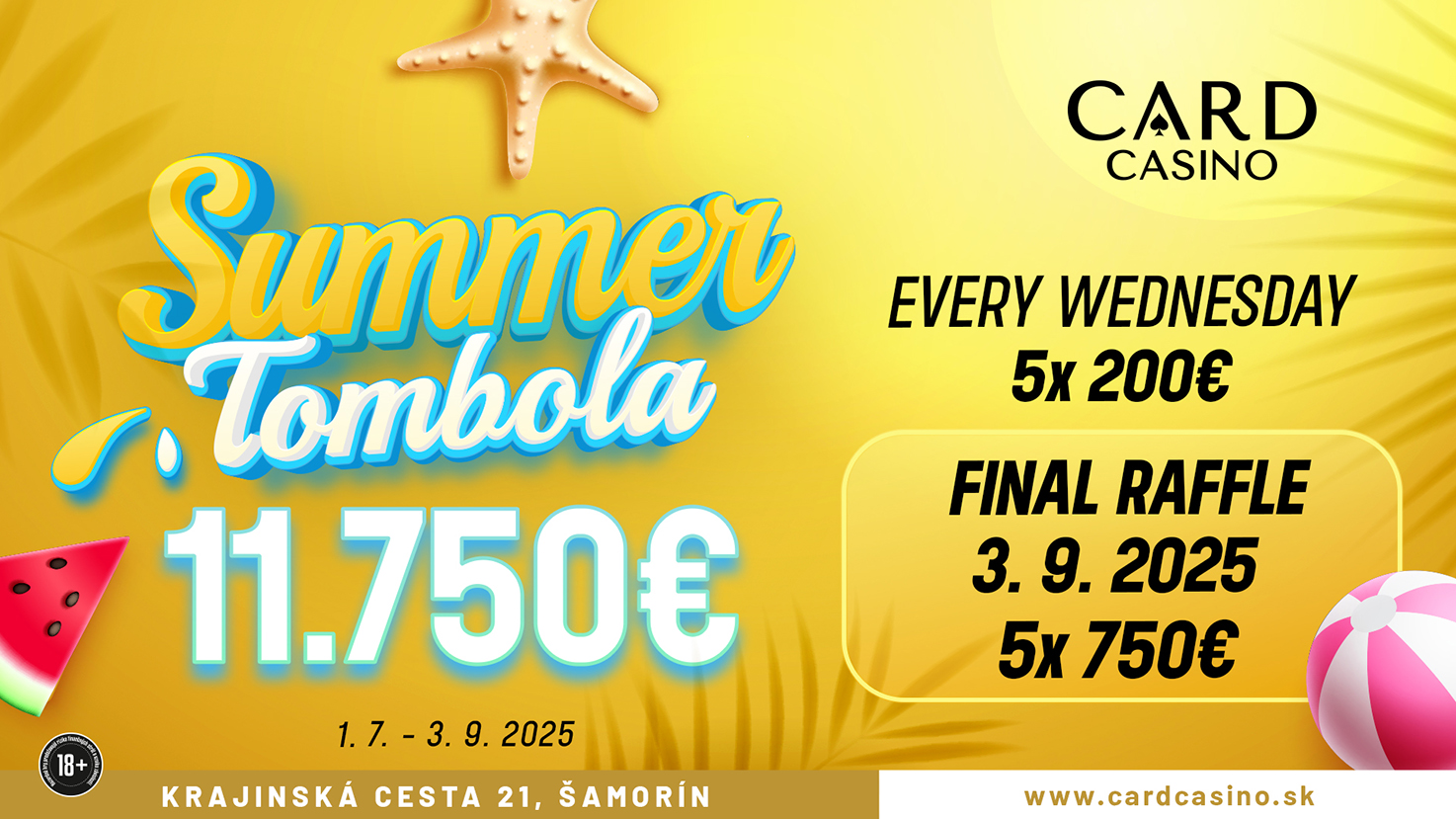 Genießen Sie den Sommer mit der reichhaltigen Sommer-Tombola